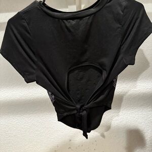 Crop top with open back